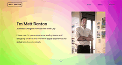 Desktop Screenshot of mattdenton.net
