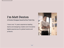 Tablet Screenshot of mattdenton.net